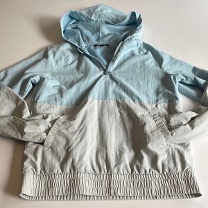 Boys Quarter Zip hooded windbreaker